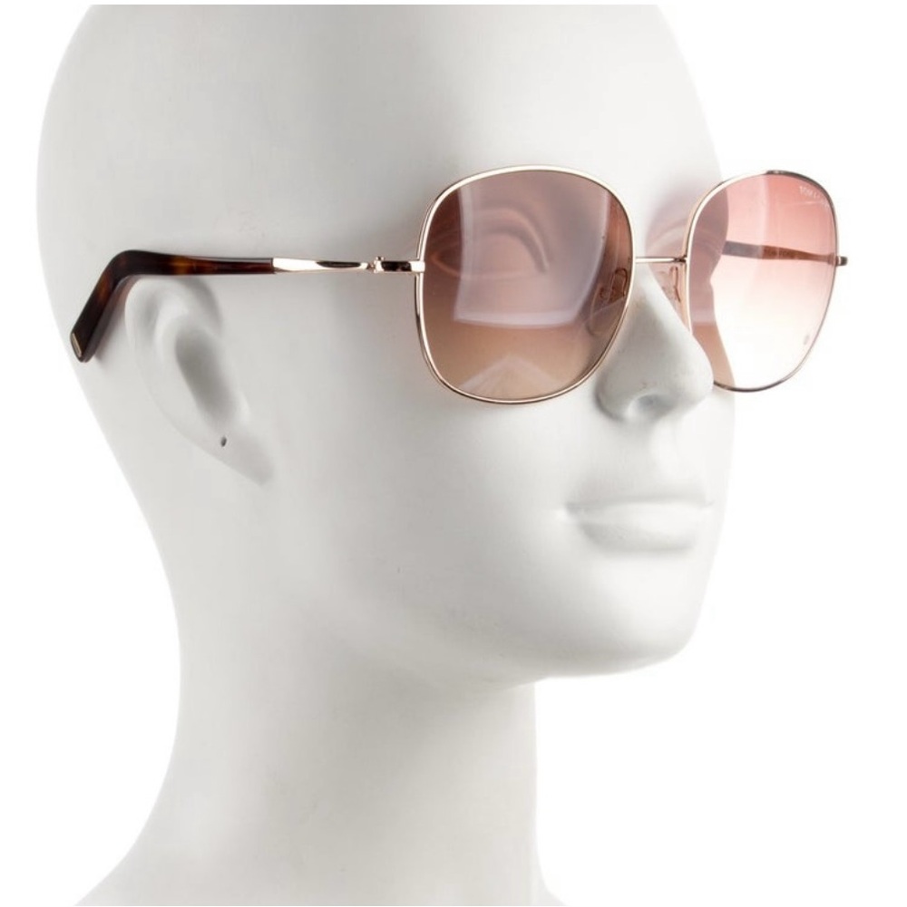 Tom Ford , Elegant Brown/Gold Sunglasses
